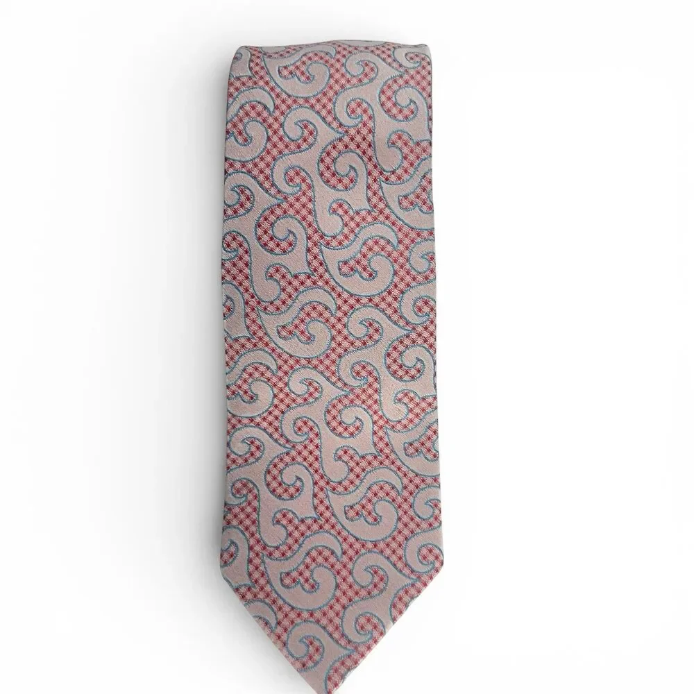 Holliday & Brown Special Re-Edition Men's Silk Necktie Pink Hand Made Italy NWT